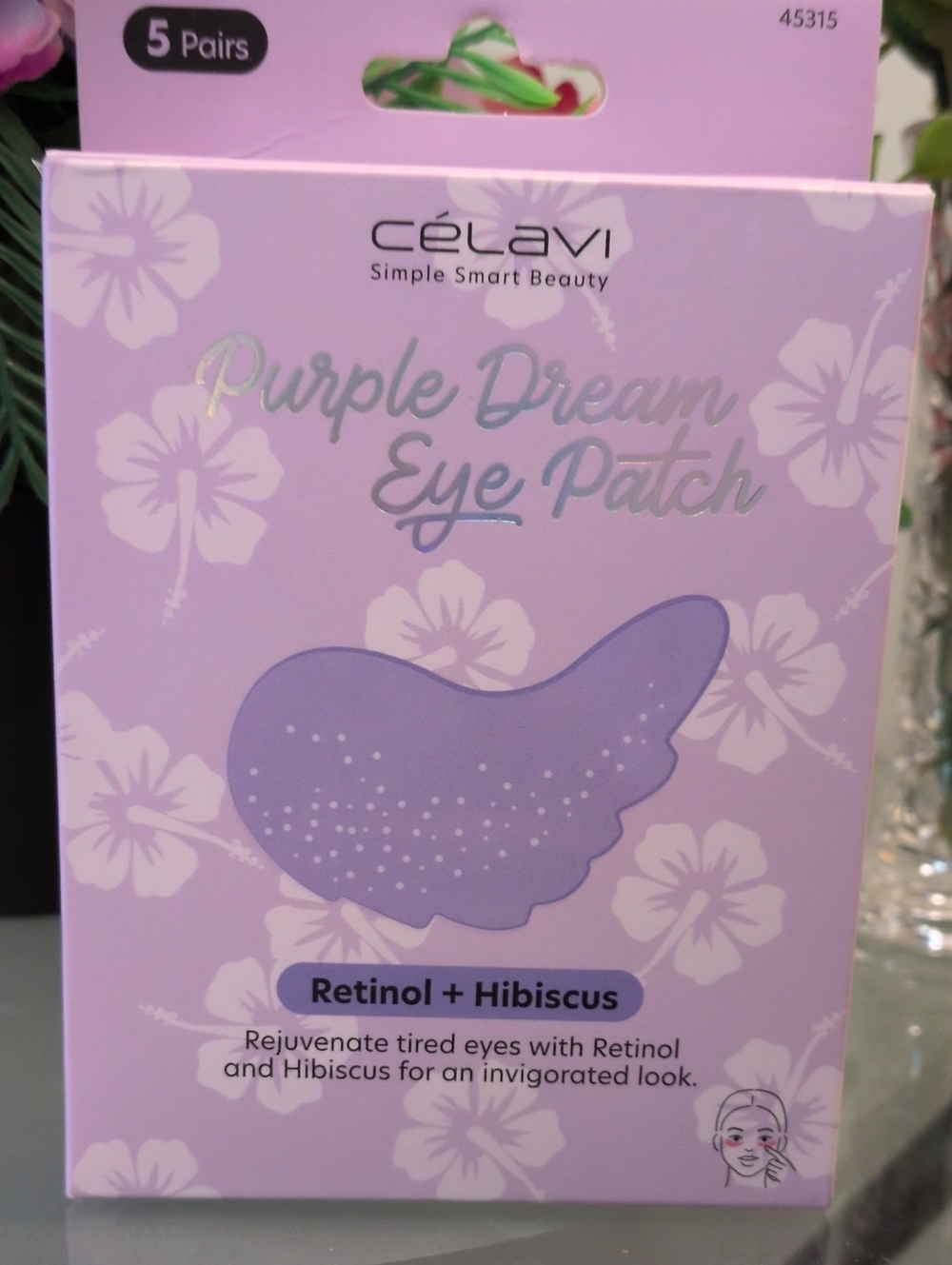 Célavi Purple Dream Retinol + Hibiscus Eye Patch - Purple